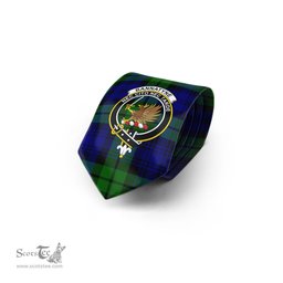 Scottish Bannatyne Tartan Tie with Family Crest Tartan Plaid NeckTie Scottish Plaid Tartan Plaid - ScotsTee - scotstee.com