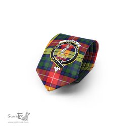 Scottish Dewar Tartan Tie with Family Crest Tartan Plaid NeckTie Scottish Plaid Tartan Plaid - ScotsTee - scotstee.com
