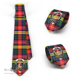 Scottish Dewar Tartan Tie with Family Crest Tartan Plaid NeckTie Scottish Plaid Tartan Plaid - ScotsTee - scotstee.com