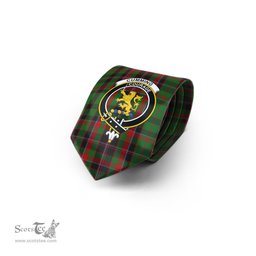Scottish Cumming Hunting Tartan Tie with Family Crest Tartan Plaid NeckTie Scottish Plaid Tartan Plaid - ScotsTee - scotstee.com
