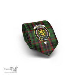 Scottish Cumming Hunting Tartan Tie with Family Crest Tartan Plaid NeckTie Scottish Plaid Tartan Plaid - ScotsTee - scotstee.com