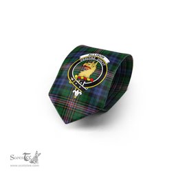 Scottish Allison Tartan Tie with Family Crest Tartan Plaid NeckTie Scottish Plaid Tartan Plaid - ScotsTee - scotstee.com