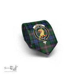 Scottish Allison Tartan Tie with Family Crest Tartan Plaid NeckTie Scottish Plaid Tartan Plaid - ScotsTee - scotstee.com