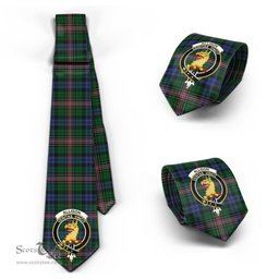 Scottish Allison Tartan Tie with Family Crest Tartan Plaid NeckTie Scottish Plaid Tartan Plaid - ScotsTee - scotstee.com