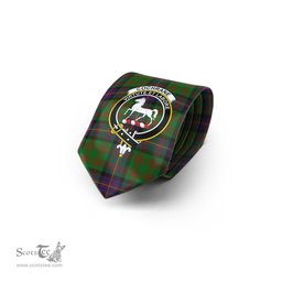 Scottish Cochrane Tartan Tie with Family Crest Tartan Plaid NeckTie Scottish Plaid Tartan Plaid - ScotsTee - scotstee.com