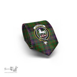 Scottish Cochrane Tartan Tie with Family Crest Tartan Plaid NeckTie Scottish Plaid Tartan Plaid - ScotsTee - scotstee.com