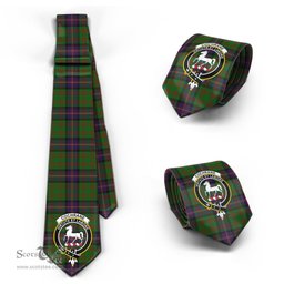 Scottish Cochrane Tartan Tie with Family Crest Tartan Plaid NeckTie Scottish Plaid Tartan Plaid - ScotsTee - scotstee.com