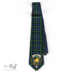 Scottish Campbell of Argyll #01 Tartan Tie with Family Crest Tartan Plaid NeckTie Scottish Plaid Tartan Plaid - ScotsTee - scotstee.com