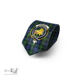 Scottish Campbell of Argyll #01 Tartan Tie with Family Crest Tartan Plaid NeckTie Scottish Plaid Tartan Plaid - ScotsTee - scotstee.com