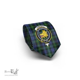 Scottish Campbell of Argyll #01 Tartan Tie with Family Crest Tartan Plaid NeckTie Scottish Plaid Tartan Plaid - ScotsTee - scotstee.com