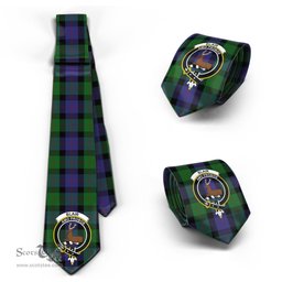 Scottish Blair Tartan Tie with Family Crest Tartan Plaid NeckTie Scottish Plaid Tartan Plaid - ScotsTee - scotstee.com