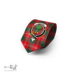 Scottish Fenton Tartan Tie with Family Crest Tartan Plaid NeckTie Scottish Plaid Tartan Plaid - ScotsTee - scotstee.com