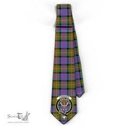 Scottish Carnegie Ancient Tartan Tie with Family Crest Tartan Plaid NeckTie Scottish Plaid Tartan Plaid - ScotsTee - scotstee.com