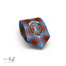 Scottish Dalmahoy Tartan Tie with Family Crest Tartan Plaid NeckTie Scottish Plaid Tartan Plaid - ScotsTee - scotstee.com