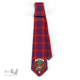 Scottish Hamilton Tartan Tie with Family Crest Tartan Plaid NeckTie Scottish Plaid Tartan Plaid - ScotsTee - scotstee.com