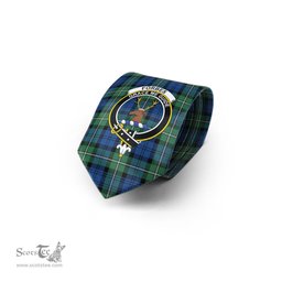 Scottish Forbes Ancient Tartan Tie with Family Crest Tartan Plaid NeckTie Scottish Plaid Tartan Plaid - ScotsTee - scotstee.com