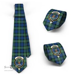 Scottish Forbes Ancient Tartan Tie with Family Crest Tartan Plaid NeckTie Scottish Plaid Tartan Plaid - ScotsTee - scotstee.com