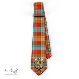 Scottish Chattan Tartan Tie with Family Crest Tartan Plaid NeckTie Scottish Plaid Tartan Plaid - ScotsTee - scotstee.com