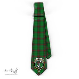 Scottish Anstruther Tartan Tie with Family Crest Tartan Plaid NeckTie Scottish Plaid Tartan Plaid - ScotsTee - scotstee.com