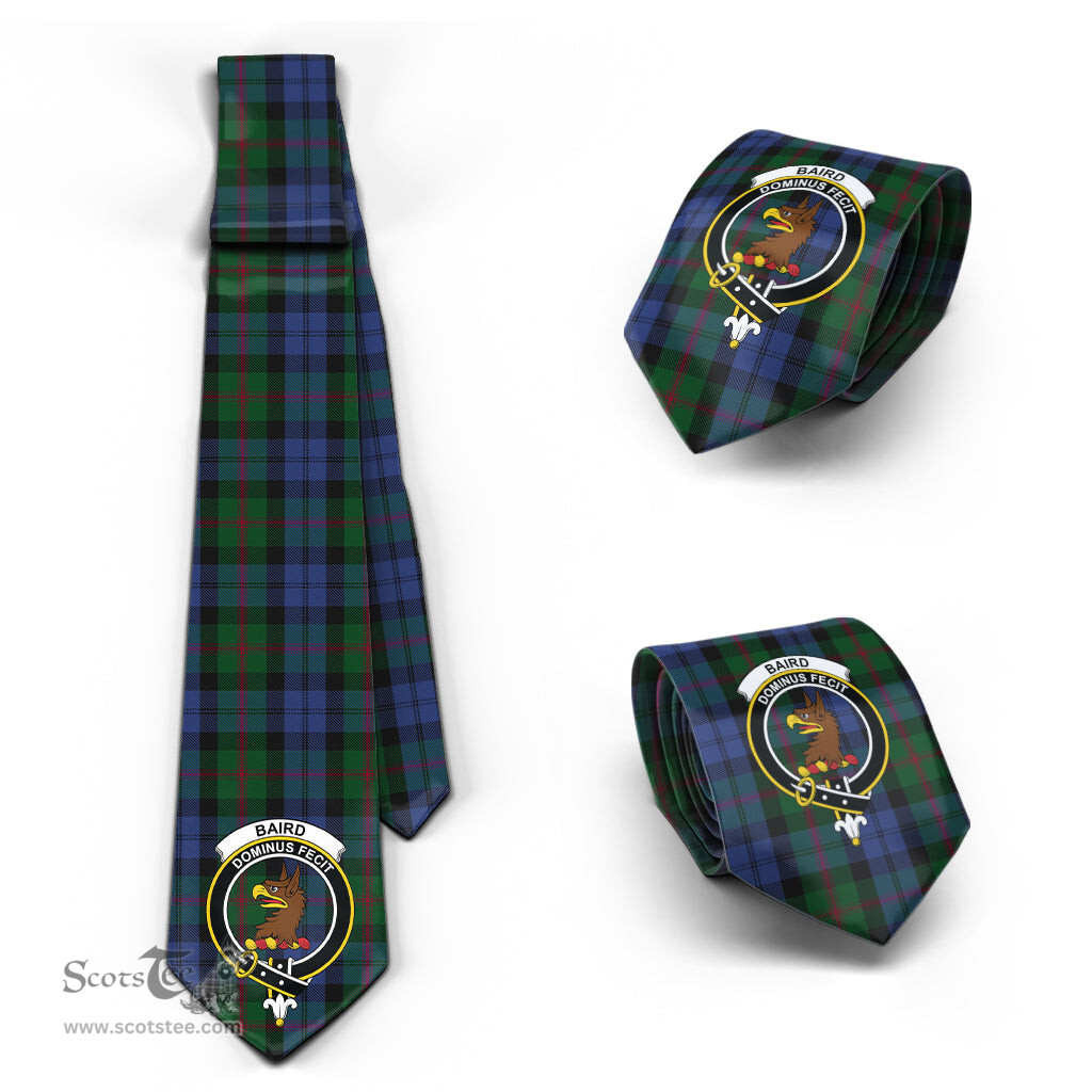 Scottish Baird Tartan Tie with Family Crest Tartan Plaid NeckTie Scottish Plaid Tartan Plaid - ScotsTee - scotstee.com