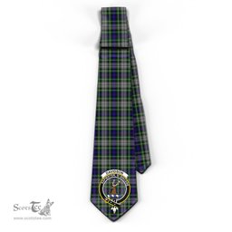 Scottish Davidson of Tulloch Dress Tartan Tie with Family Crest Tartan Plaid NeckTie Scottish Plaid Tartan Plaid - ScotsTee - scotstee.com
