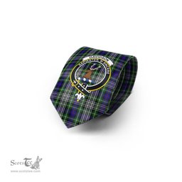 Scottish Davidson of Tulloch Dress Tartan Tie with Family Crest Tartan Plaid NeckTie Scottish Plaid Tartan Plaid - ScotsTee - scotstee.com
