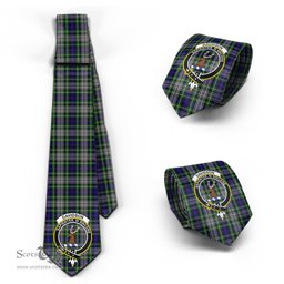 Scottish Davidson of Tulloch Dress Tartan Tie with Family Crest Tartan Plaid NeckTie Scottish Plaid Tartan Plaid - ScotsTee - scotstee.com