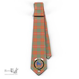Scottish Bruce Ancient Tartan Tie with Family Crest Tartan Plaid NeckTie Scottish Plaid Tartan Plaid - ScotsTee - scotstee.com