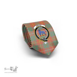 Scottish Bruce Ancient Tartan Tie with Family Crest Tartan Plaid NeckTie Scottish Plaid Tartan Plaid - ScotsTee - scotstee.com