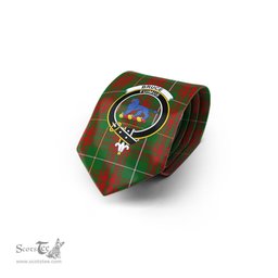 Scottish Bruce Hunting Tartan Tie with Family Crest Tartan Plaid NeckTie Scottish Plaid Tartan Plaid - ScotsTee - scotstee.com