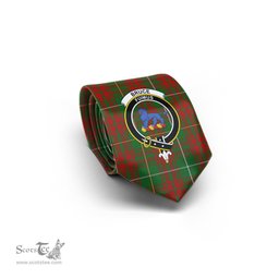Scottish Bruce Hunting Tartan Tie with Family Crest Tartan Plaid NeckTie Scottish Plaid Tartan Plaid - ScotsTee - scotstee.com