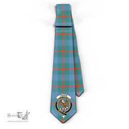 Scottish Agnew Ancient Tartan Tie with Family Crest Tartan Plaid NeckTie Scottish Plaid Tartan Plaid - ScotsTee - scotstee.com