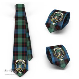 Scottish Guthrie Tartan Tie with Family Crest Tartan Plaid NeckTie Scottish Plaid Tartan Plaid - ScotsTee - scotstee.com