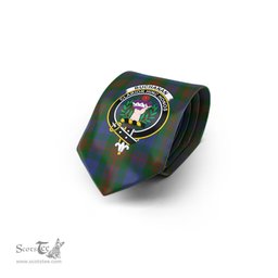 Scottish Buchanan Hunting Tartan Tie with Family Crest Tartan Plaid NeckTie Scottish Plaid Tartan Plaid - ScotsTee - scotstee.com