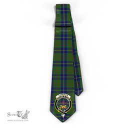 Scottish Cameron of Lochiel Hunting Tartan Tie with Family Crest Tartan Plaid NeckTie Scottish Plaid Tartan Plaid - ScotsTee - scotstee.com