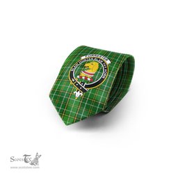 Scottish Forrester or Foster Hunting Tartan Tie with Family Crest Tartan Plaid NeckTie Scottish Plaid Tartan Plaid - ScotsTee - scotstee.com