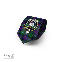 Scottish Campbell of Cawdor Modern Tartan Tie with Family Crest Tartan Plaid NeckTie Scottish Plaid Tartan Plaid - ScotsTee - scotstee.com