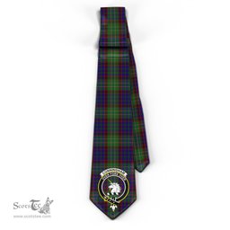 Scottish Cunningham Hunting Tartan Tie with Family Crest Tartan Plaid NeckTie Scottish Plaid Tartan Plaid - ScotsTee - scotstee.com