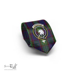 Scottish Cunningham Hunting Tartan Tie with Family Crest Tartan Plaid NeckTie Scottish Plaid Tartan Plaid - ScotsTee - scotstee.com