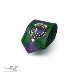 Scottish Carmichael Tartan Tie with Family Crest Tartan Plaid NeckTie Scottish Plaid Tartan Plaid - ScotsTee - scotstee.com