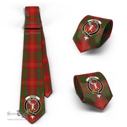 Scottish Burns Tartan Tie with Family Crest Tartan Plaid NeckTie Scottish Plaid Tartan Plaid - ScotsTee - scotstee.com