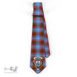 Scottish Congilton Tartan Tie with Family Crest Tartan Plaid NeckTie Scottish Plaid Tartan Plaid - ScotsTee - scotstee.com
