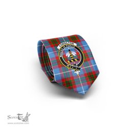 Scottish Congilton Tartan Tie with Family Crest Tartan Plaid NeckTie Scottish Plaid Tartan Plaid - ScotsTee - scotstee.com