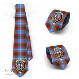 Scottish Congilton Tartan Tie with Family Crest Tartan Plaid NeckTie Scottish Plaid Tartan Plaid - ScotsTee - scotstee.com