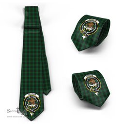 Scottish Graham Tartan Tie with Family Crest Tartan Plaid NeckTie Scottish Plaid Tartan Plaid - ScotsTee - scotstee.com