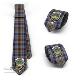 Scottish Gayre Hunting Tartan Tie with Family Crest Tartan Plaid NeckTie Scottish Plaid Tartan Plaid - ScotsTee - scotstee.com
