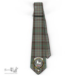 Scottish Cochrane Hunting Tartan Tie with Family Crest Tartan Plaid NeckTie Scottish Plaid Tartan Plaid - ScotsTee - scotstee.com