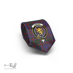 Scottish Cumming Tartan Tie with Family Crest Tartan Plaid NeckTie Scottish Plaid Tartan Plaid - ScotsTee - scotstee.com