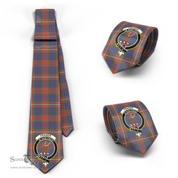 Scottish Fraser Hunting Modern Tartan Tie with Family Crest Tartan Plaid NeckTie Scottish Plaid Tartan Plaid - ScotsTee - scotstee.com