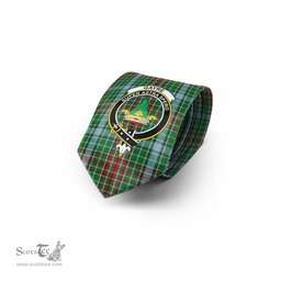 Scottish Gayre Tartan Tie with Family Crest Tartan Plaid NeckTie Scottish Plaid Tartan Plaid - ScotsTee - scotstee.com